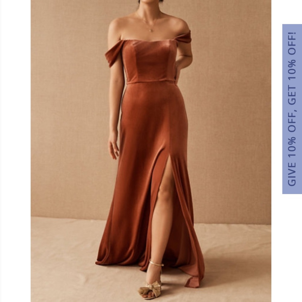 Jenny Yoo Issa velvet dress - bridesmaid / wedding dress